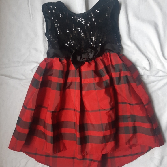 Girls Black Red Formal Dress - Picture 1 of 2